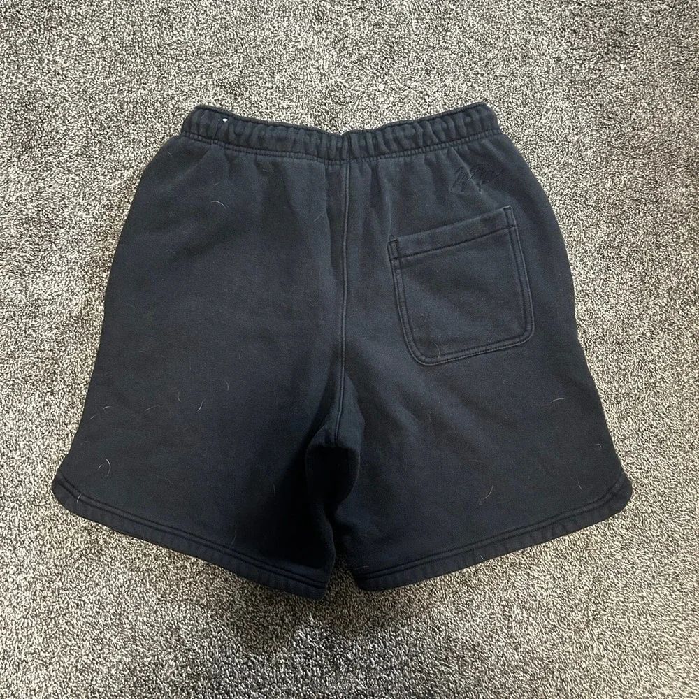 Jordan Fleece Shorts Mens M Black Excellent Embroidered Jumpman Drawstring